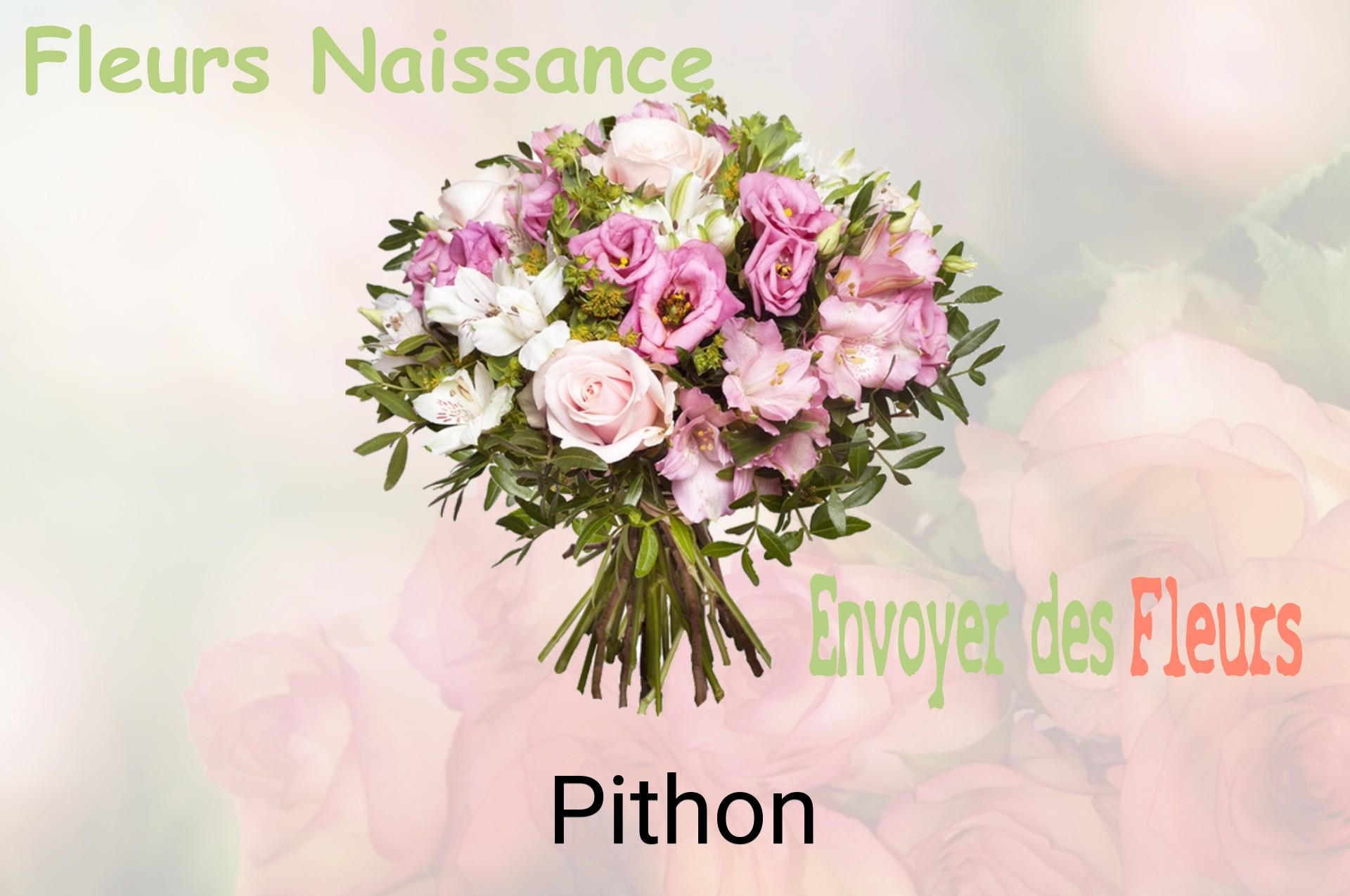 Bouquet de fleurs de naissance livré à Pithon